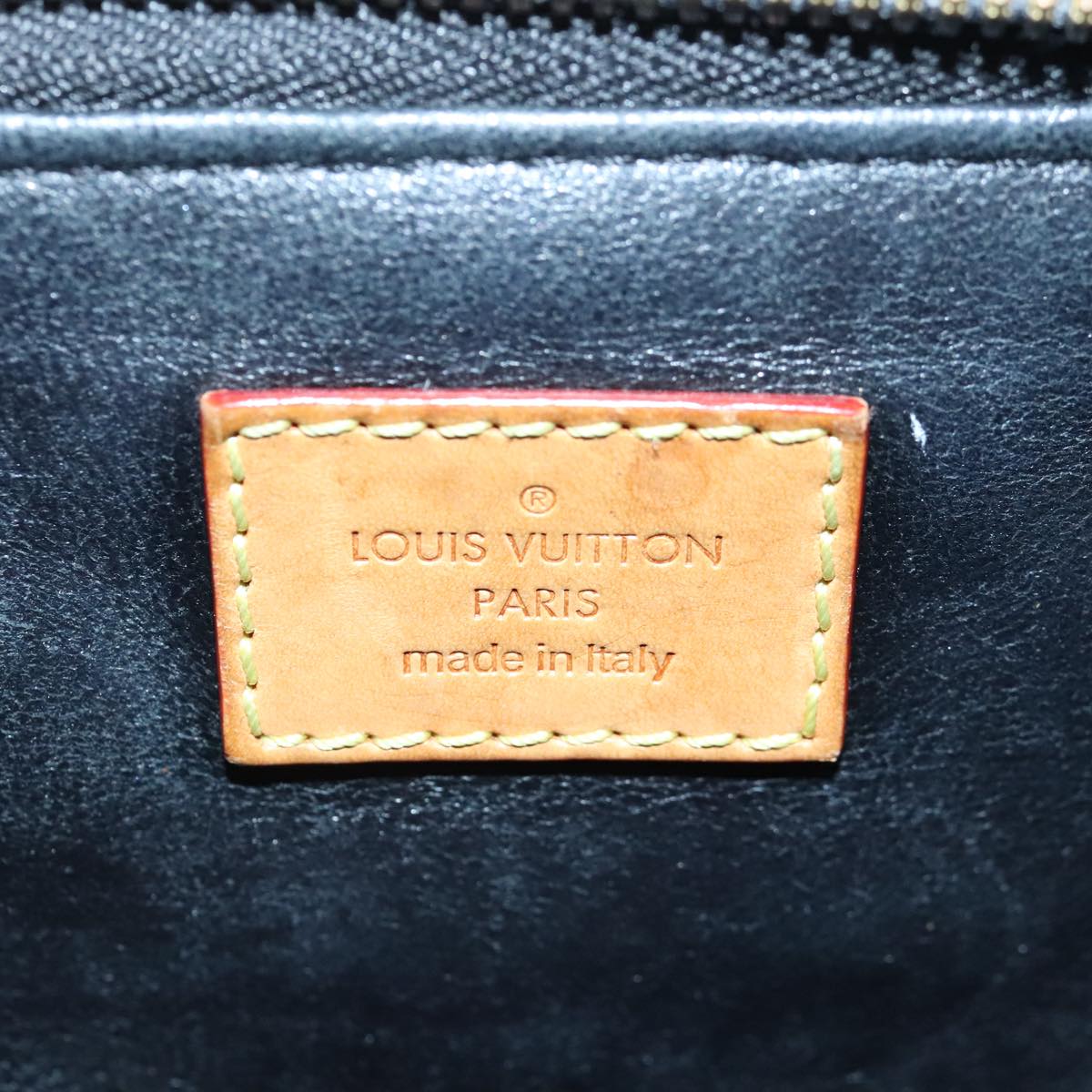 LOUIS VUITTON Maltage Line Dock BB Hand Bag Lamb Skin Black M50011 Auth 100553