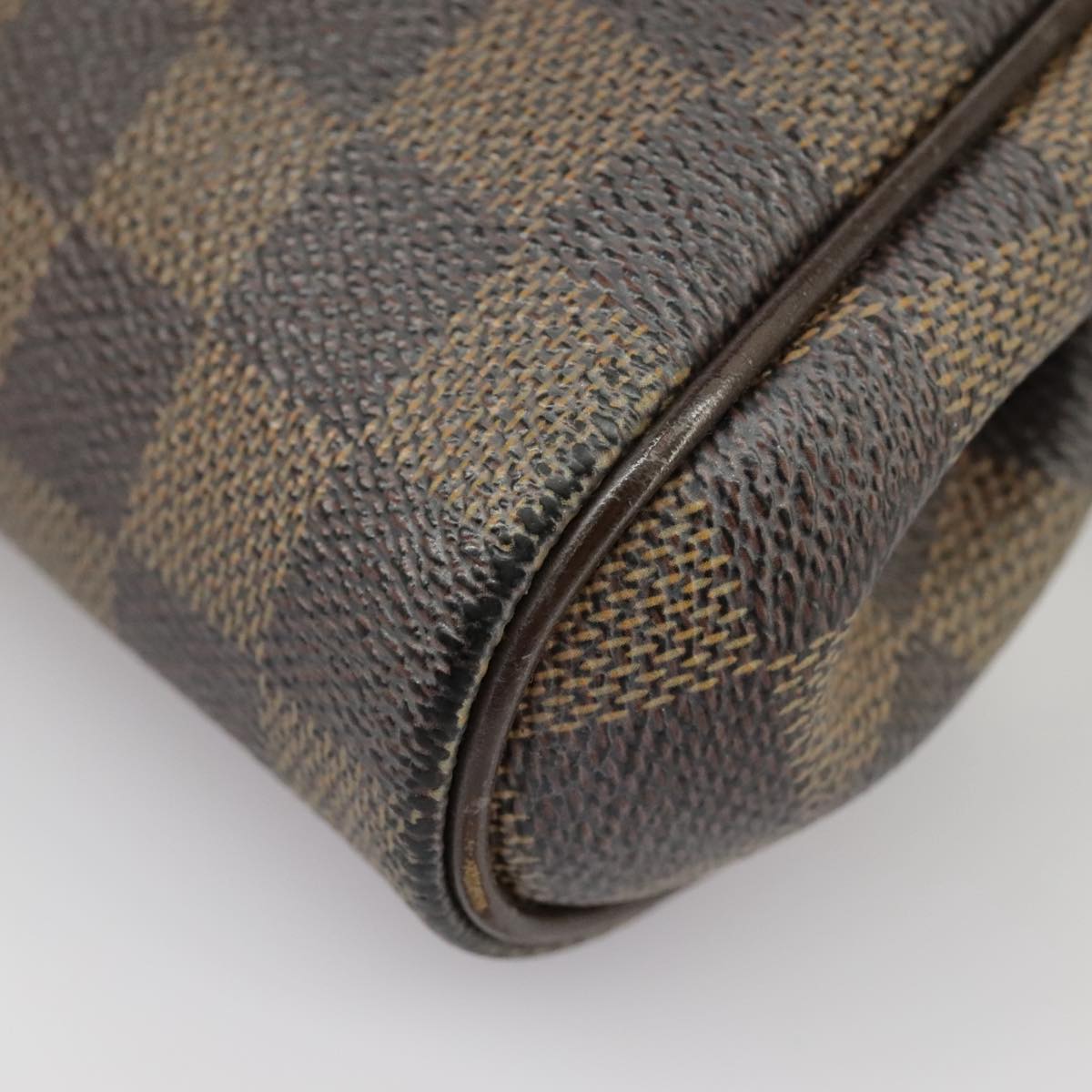 LOUIS VUITTON Damier Ebene Eva Shoulder Bag 2way N55213 LV Auth 100556