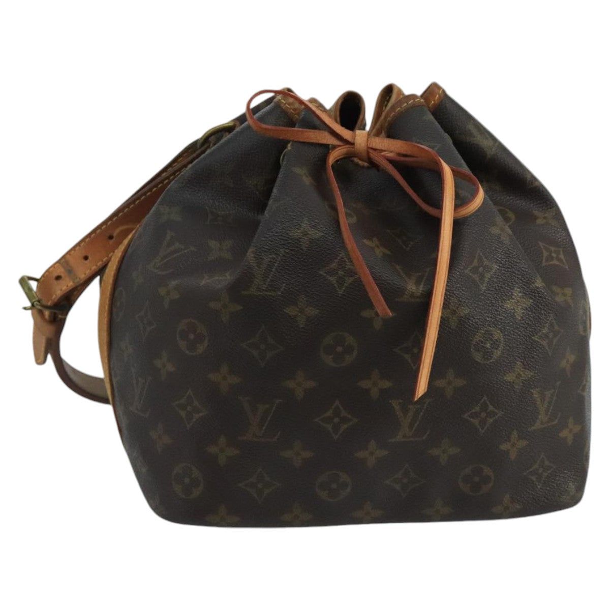 LOUIS VUITTON Monogram Petit Noe Shoulder Bag M42226 LV Auth 100557