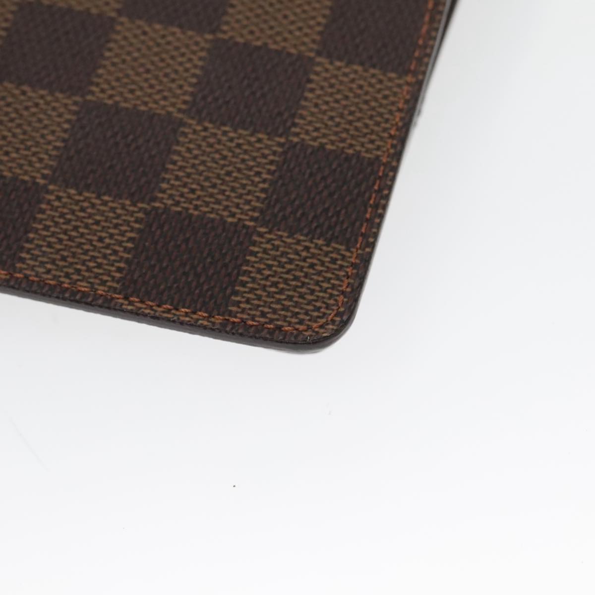 LOUIS VUITTON Damier Ebene Agenda MM Day Planner Cover R20240 LV Auth 100569