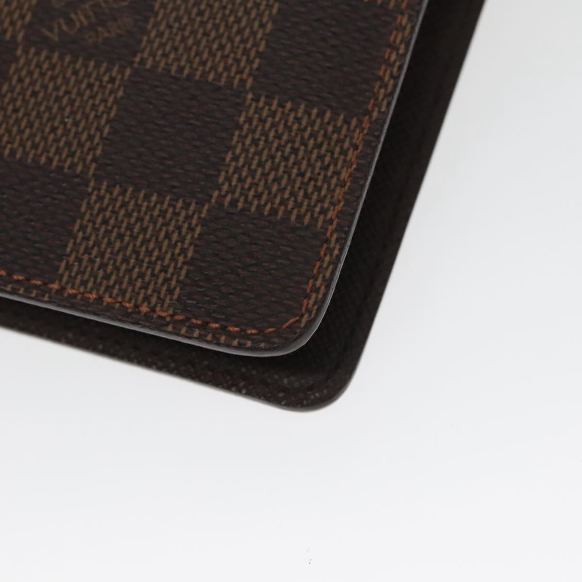 LOUIS VUITTON Damier Ebene Agenda MM Day Planner Cover R20240 LV Auth 100569