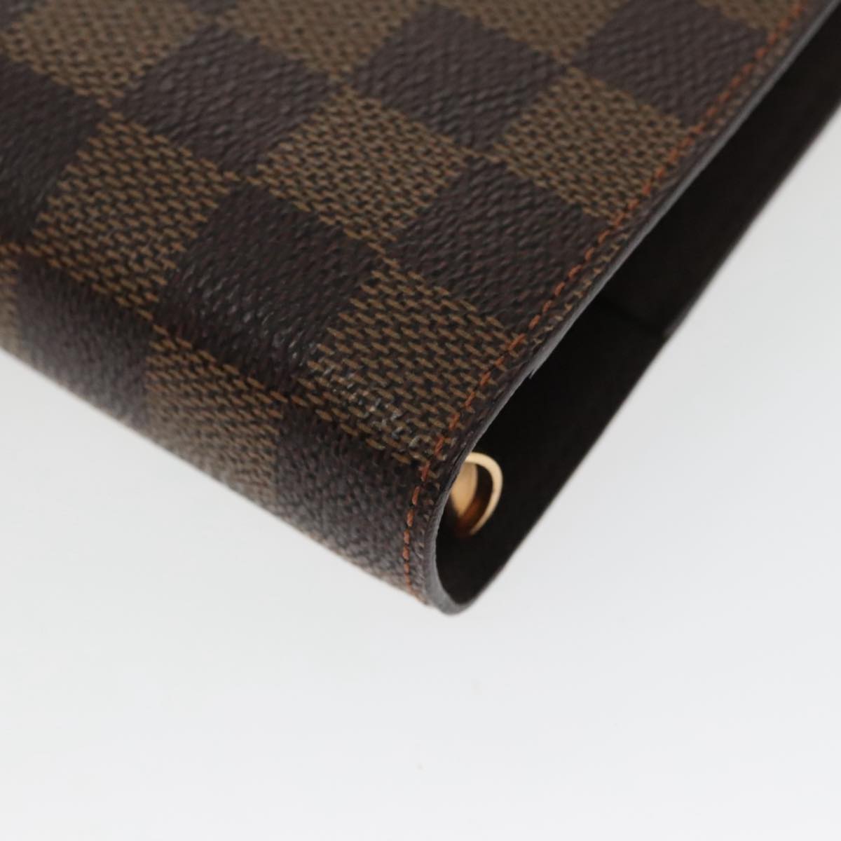 LOUIS VUITTON Damier Ebene Agenda MM Day Planner Cover R20240 LV Auth 100569