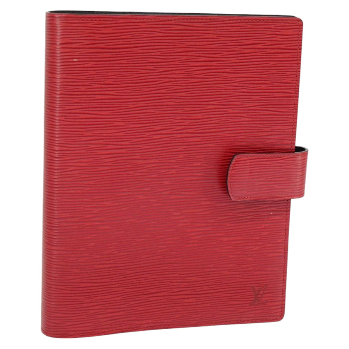 LOUIS VUITTON Epi Agenda GM Day Planner Cover Red R20217 LV Auth 100571