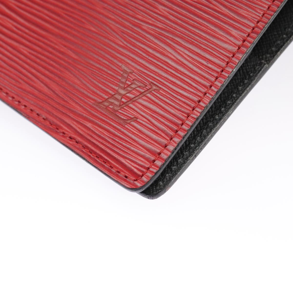 LOUIS VUITTON Epi Agenda GM Day Planner Cover Red R20217 LV Auth 100571