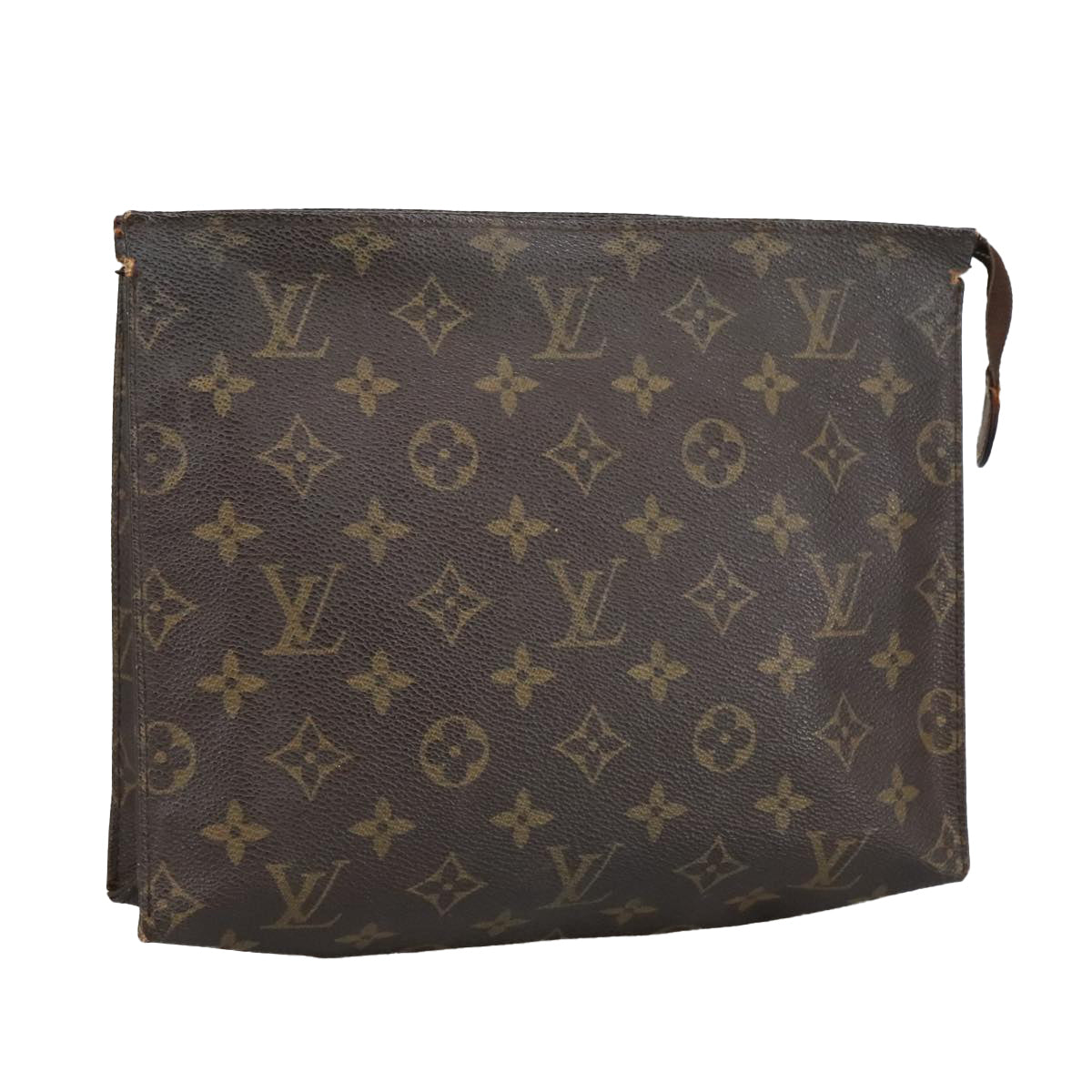 LOUIS VUITTON Monogram Poche Toilette 26 Pouch M47542 LV Auth 100572