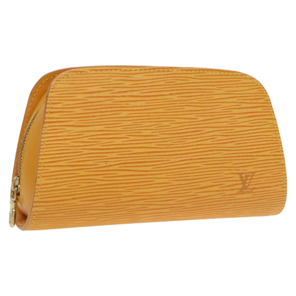 LOUIS VUITTON Epi Dauphine PM Pouch Yellow M48449 LV Auth 100577