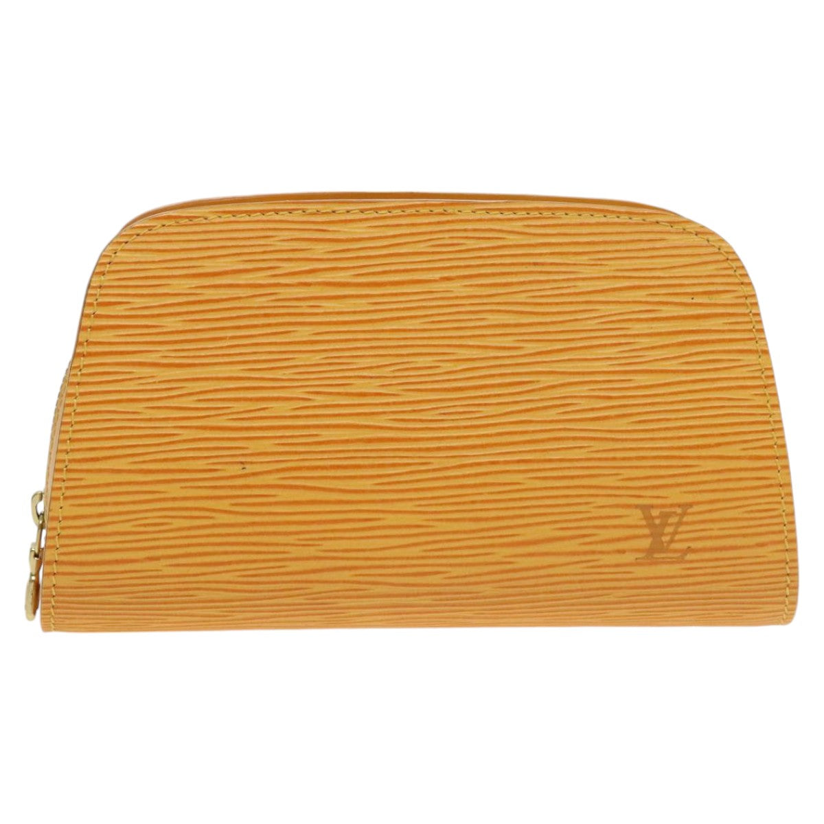 LOUIS VUITTON Epi Dauphine PM Pouch Yellow M48449 LV Auth 100577