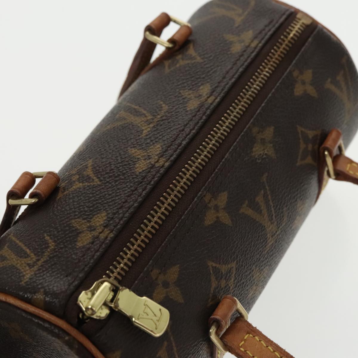 LOUIS VUITTON Monogram Papillon 19 Hand Bag M51389 LV Auth 100580