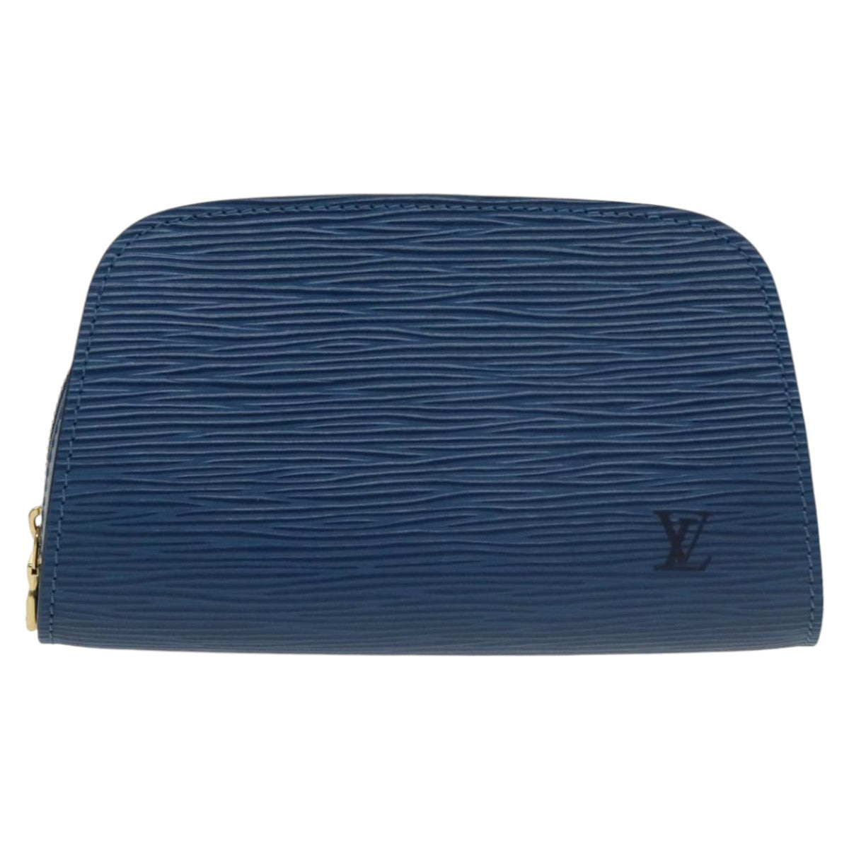 LOUIS VUITTON Epi Dauphine PM Pouch Blue M48445 LV Auth 100583