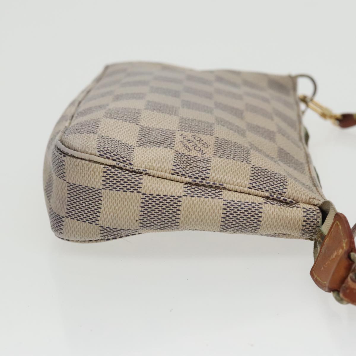 LOUIS VUITTON Damier Azur Pochette Accessoires Pouch N51986 LV Auth 100587