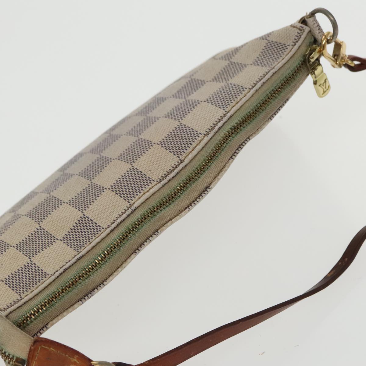 LOUIS VUITTON Damier Azur Pochette Accessoires Pouch N51986 LV Auth 100587