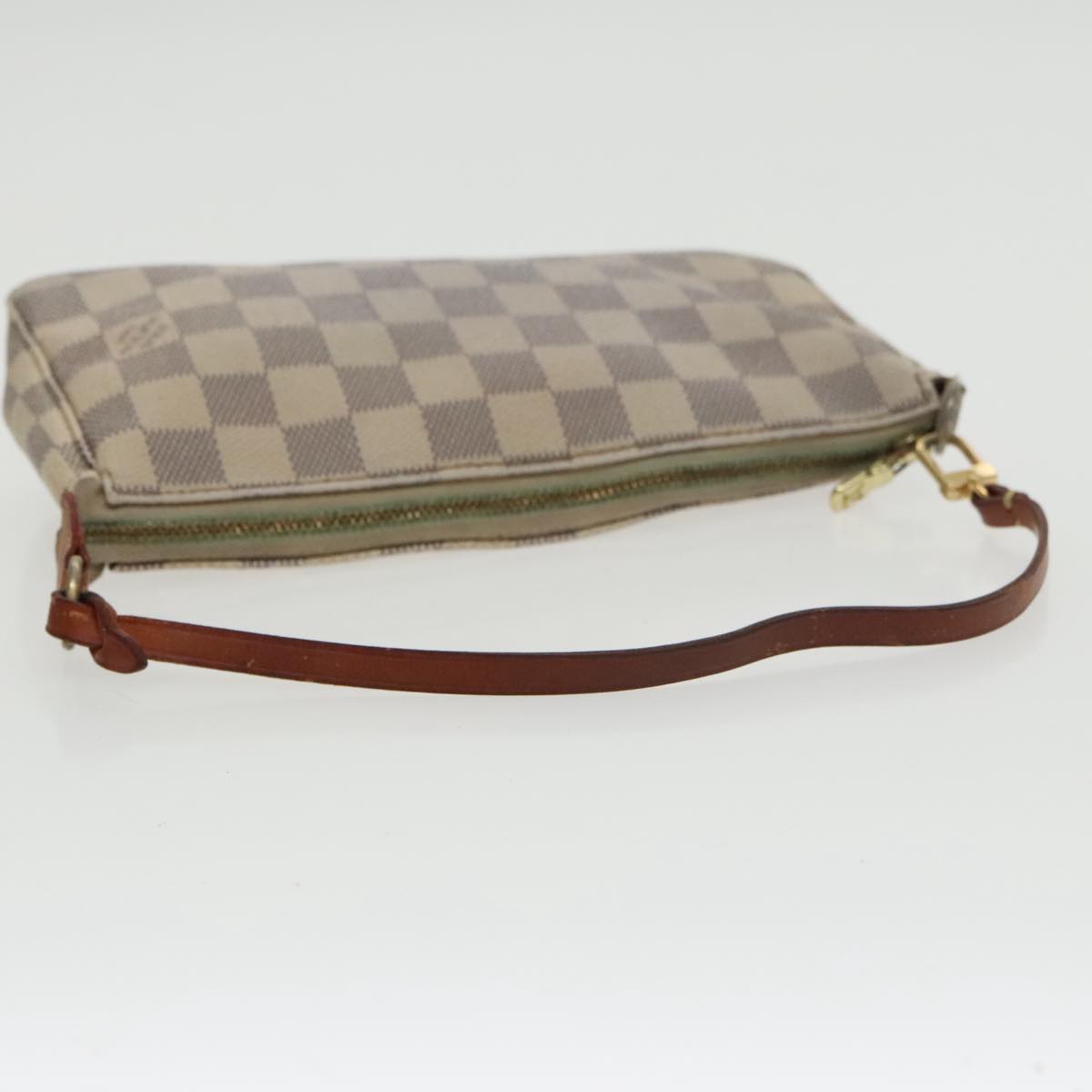 LOUIS VUITTON Damier Azur Pochette Accessoires Pouch N51986 LV Auth 100587