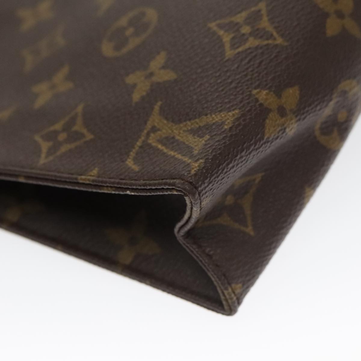 LOUIS VUITTON Monogram Poche Toilette 19 Pouch M47544 LV Auth 100588