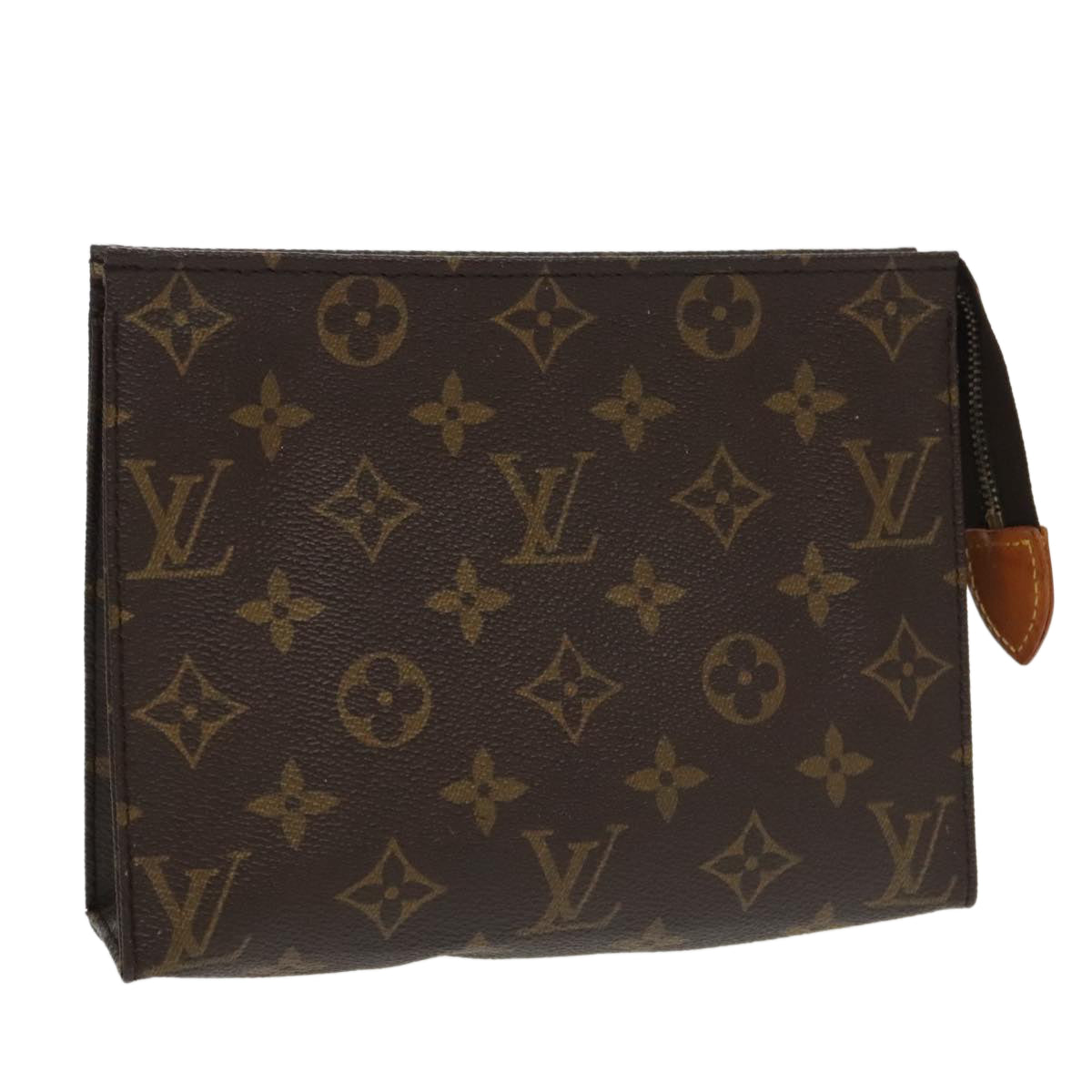 LOUIS VUITTON Monogram Poche Toilette 19 Pouch M47544 LV Auth 100588