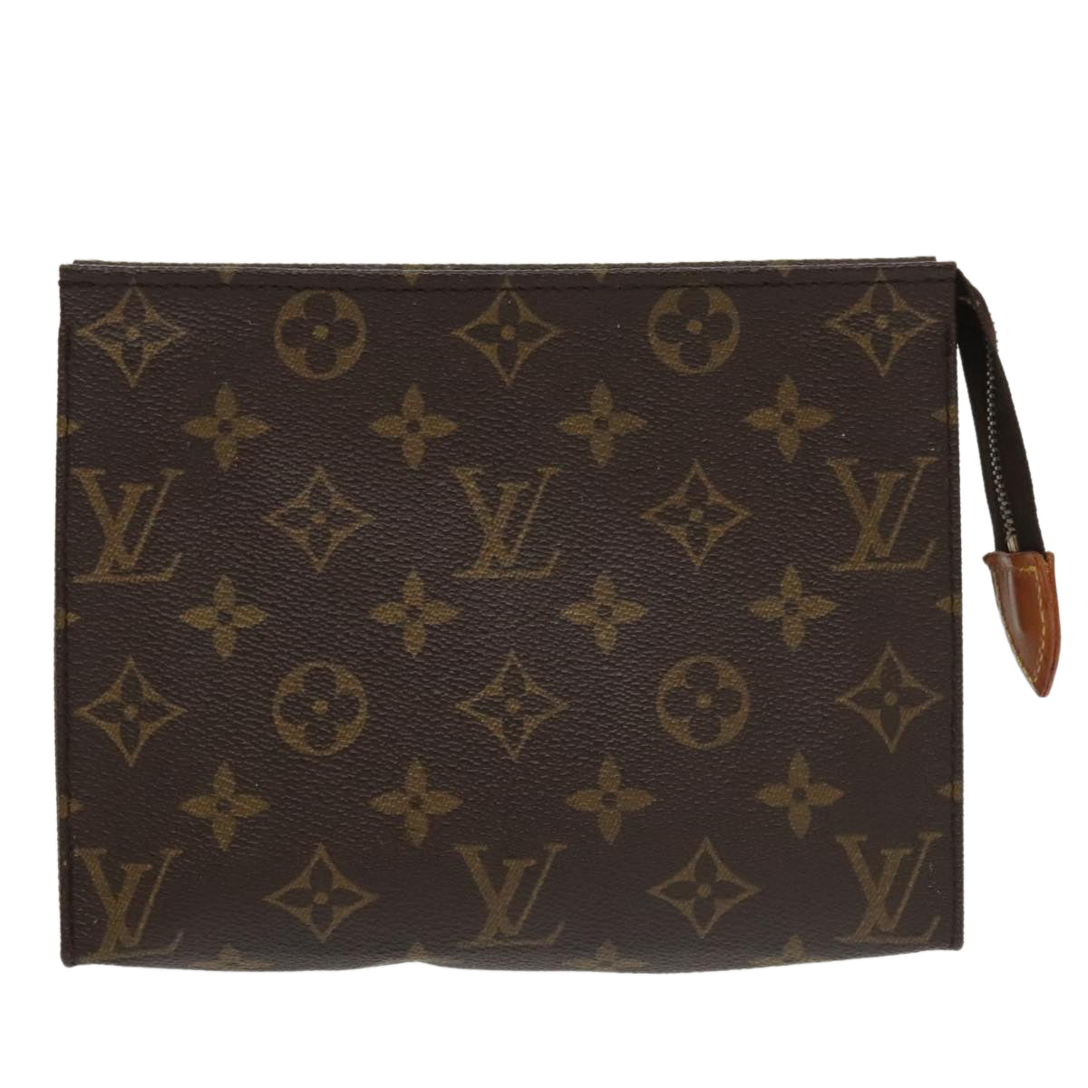 LOUIS VUITTON Monogram Poche Toilette 19 Pouch M47544 LV Auth 100588