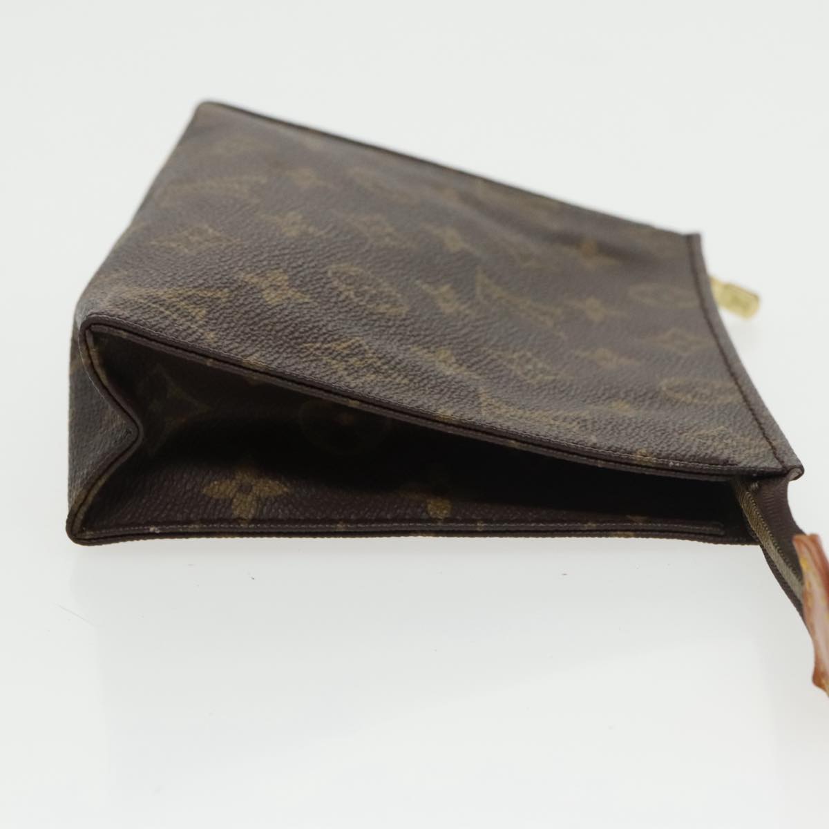 LOUIS VUITTON Monogram Poche Toilette 19 Pouch M47544 LV Auth 100588