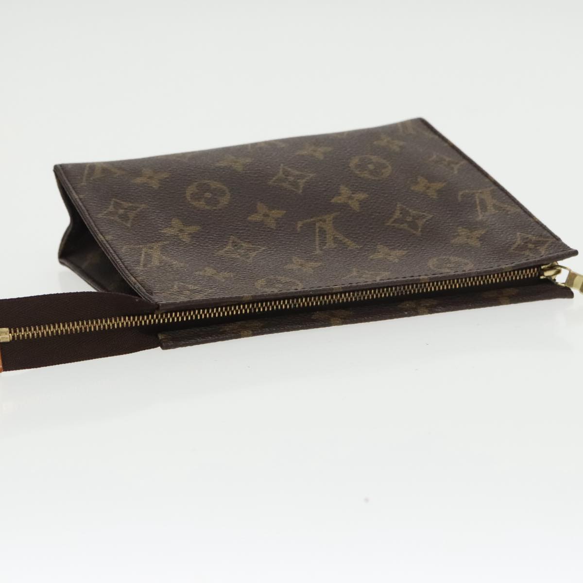 LOUIS VUITTON Monogram Poche Toilette 19 Pouch M47544 LV Auth 100588