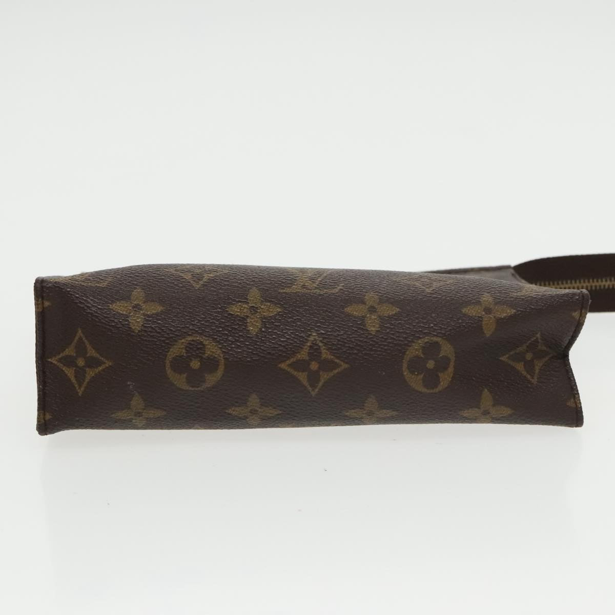 LOUIS VUITTON Monogram Poche Toilette 19 Pouch M47544 LV Auth 100588