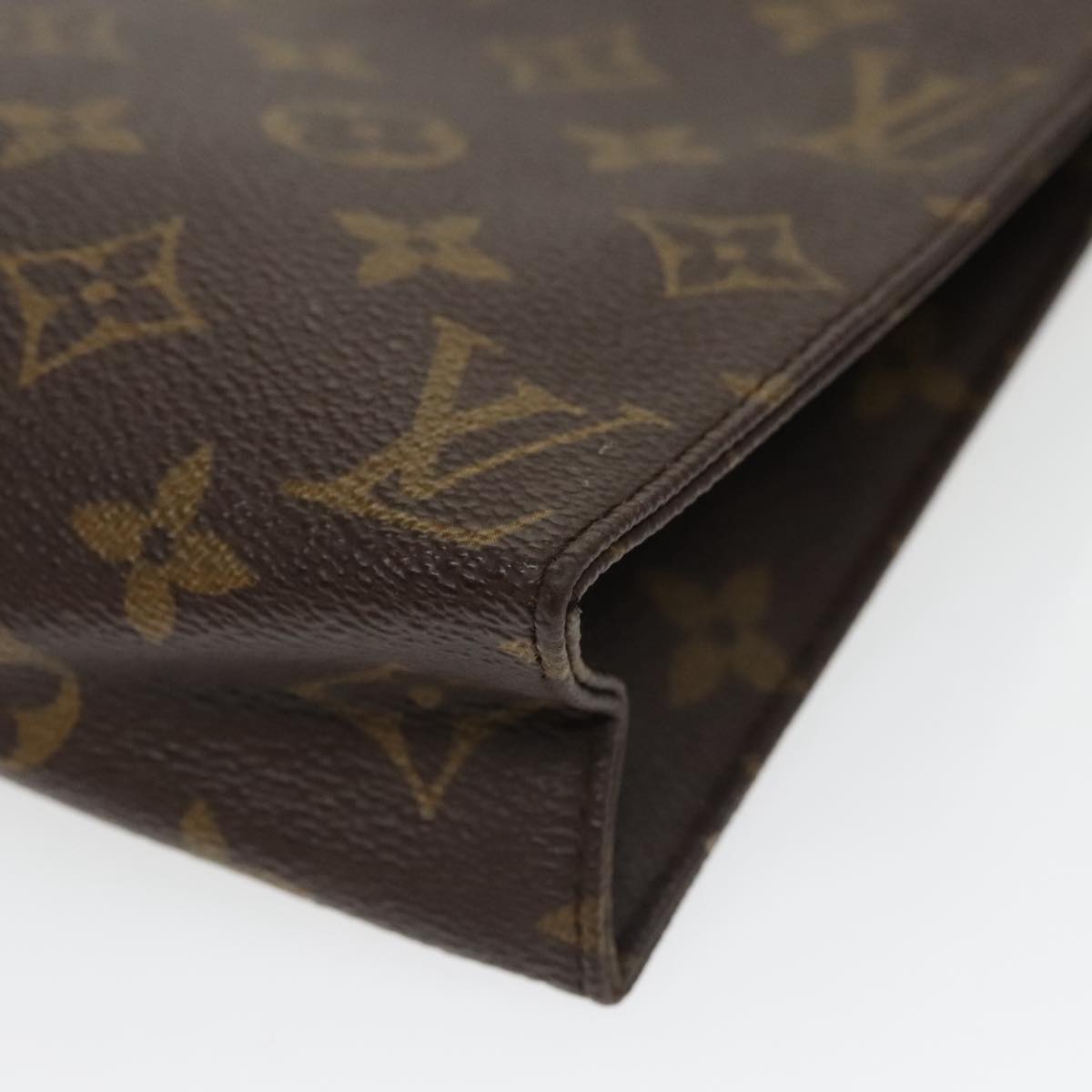 LOUIS VUITTON Monogram Poche Toilette 19 Pouch M47544 LV Auth 100588