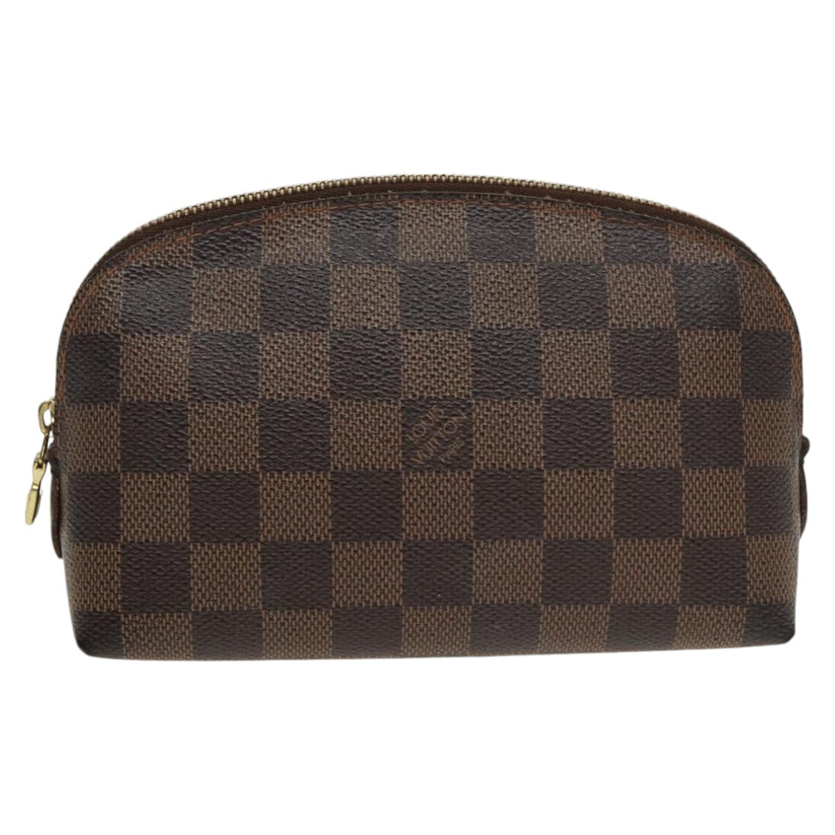 LOUIS VUITTON Damier Ebene Pochette Cosmetic PM Pouch N47516 LV Auth 100592 - 0