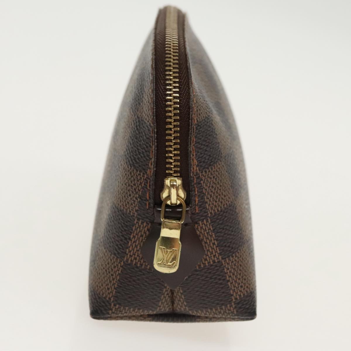 LOUIS VUITTON Damier Ebene Pochette Cosmetic PM Pouch N47516 LV Auth 100592