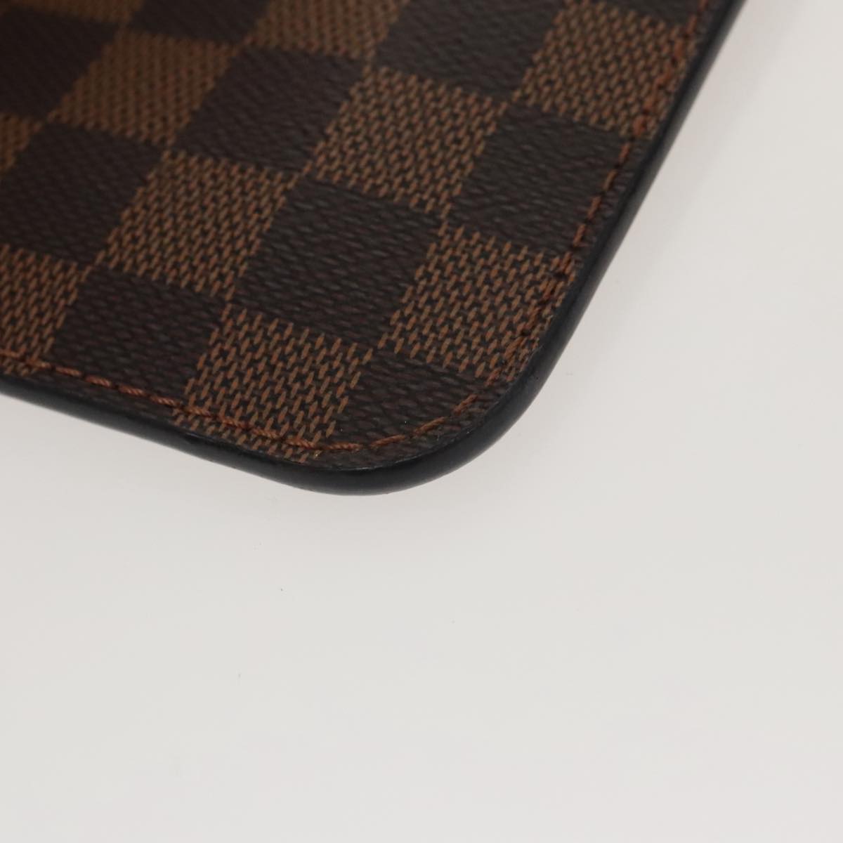 LOUIS VUITTON Damier Ebene Neverfull MM Pouch Accessory Pouch LV Auth 100593