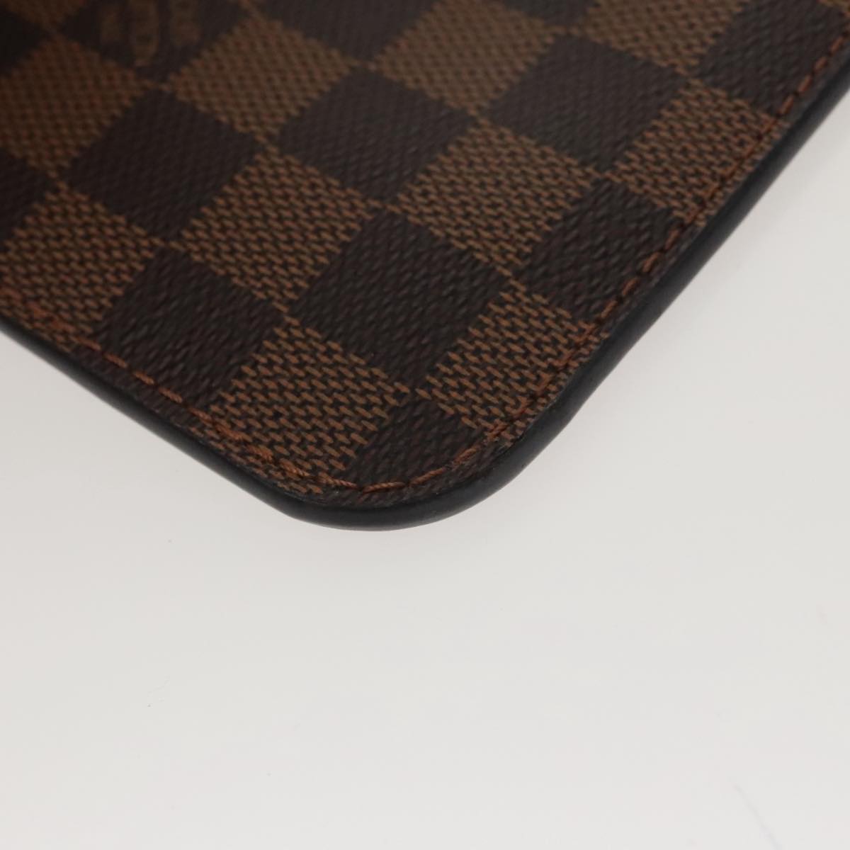 LOUIS VUITTON Damier Ebene Neverfull MM Pouch Accessory Pouch LV Auth 100593