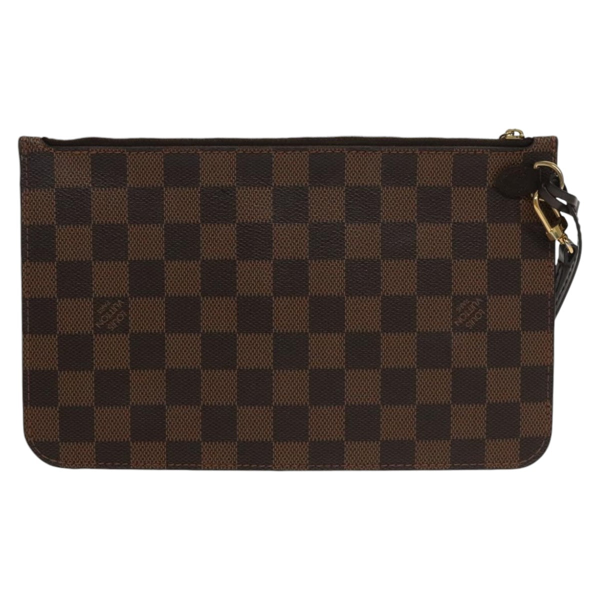 LOUIS VUITTON Damier Ebene Neverfull MM Pouch Accessory Pouch LV Auth 100593