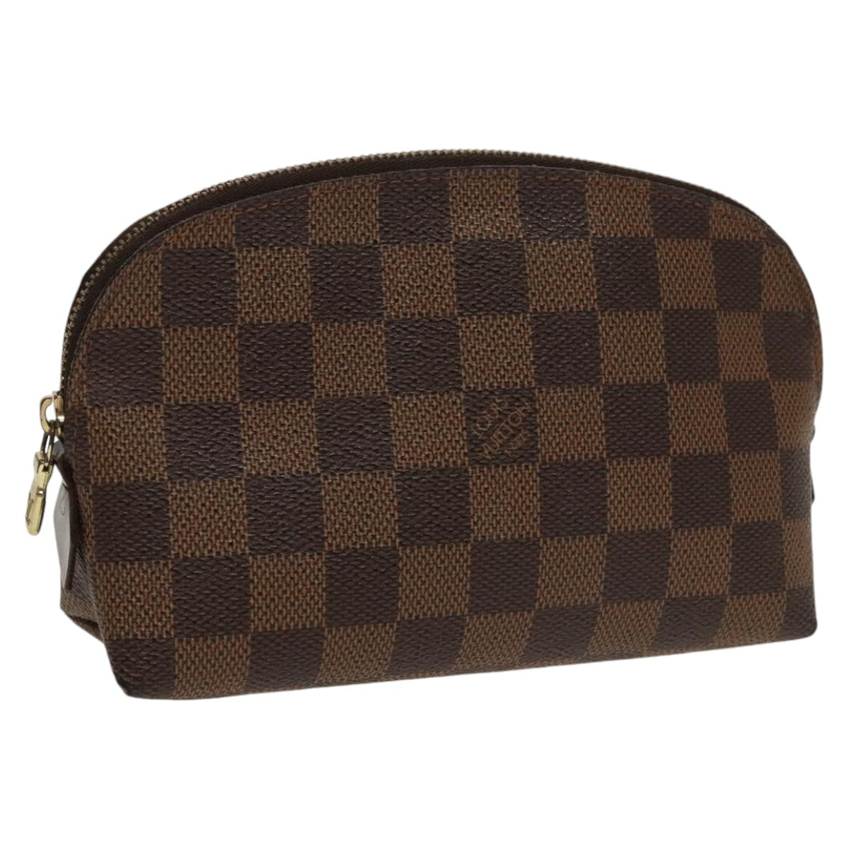 LOUIS VUITTON Damier Ebene Pochette Cosmetic PM Pouch N47516 LV Auth 100594