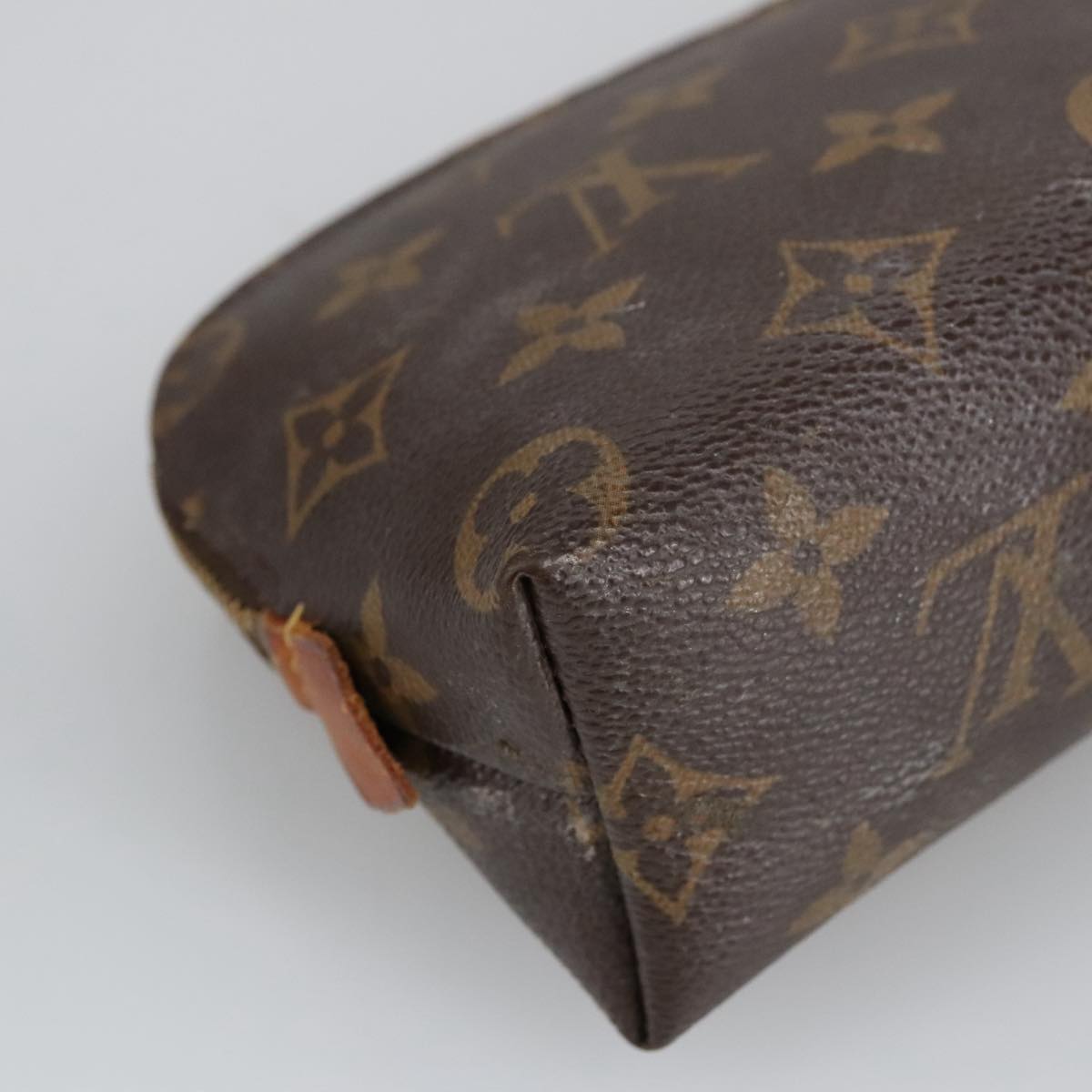 LOUIS VUITTON Monogram Pochette Cosmetic PM Cosmetic Pouch M47515 LV Auth 100595