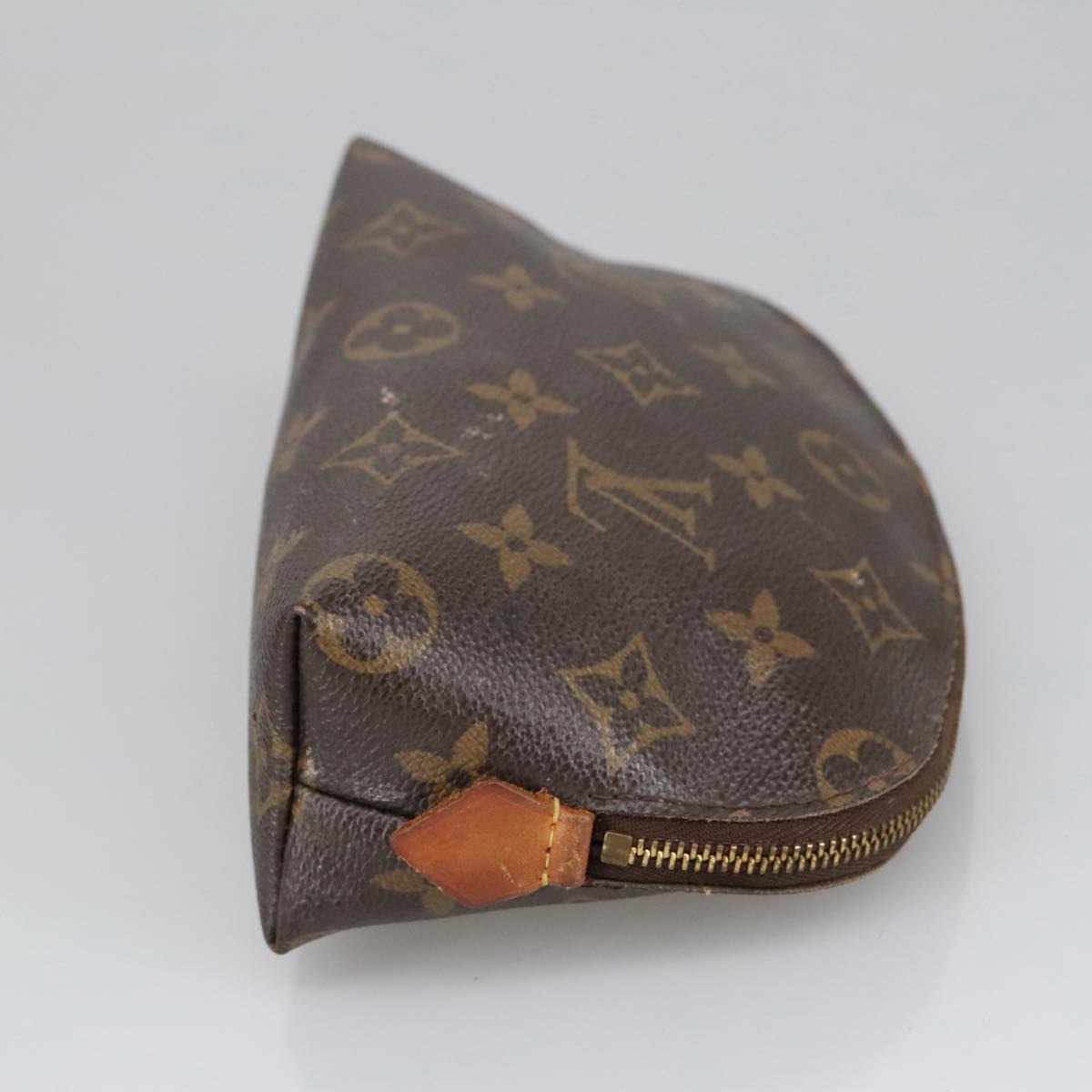 LOUIS VUITTON Monogram Pochette Cosmetic PM Cosmetic Pouch M47515 LV Auth 100595