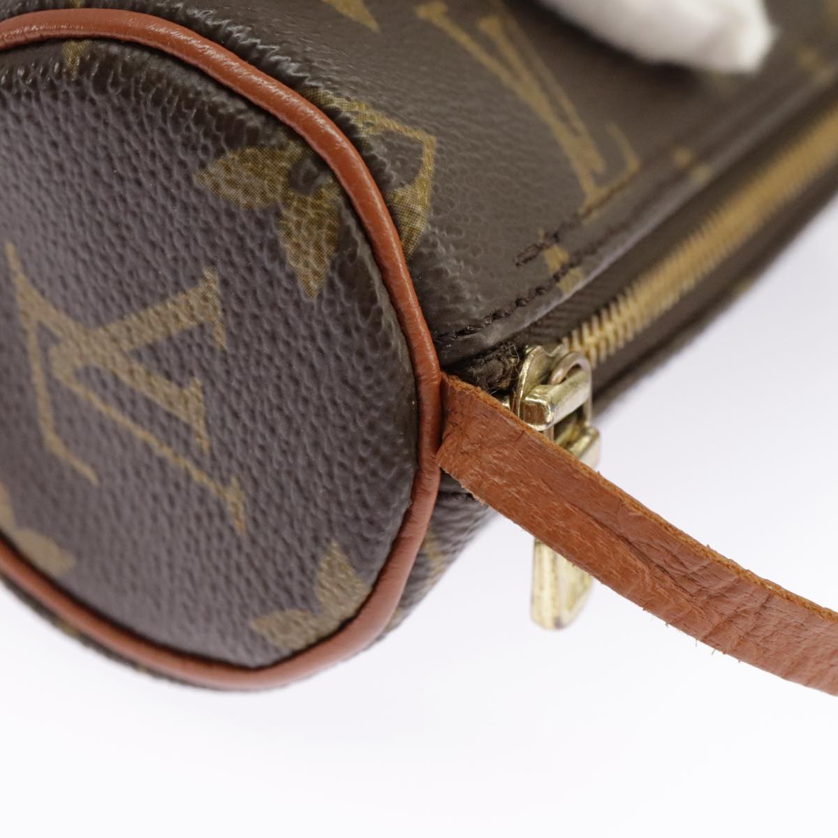 LOUIS VUITTON Monogram Papillon Pouch LV Auth 100596