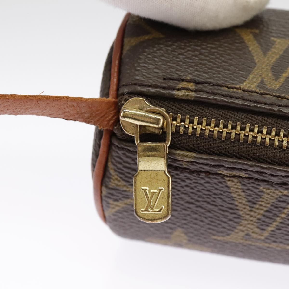 LOUIS VUITTON Monogram Papillon Pouch LV Auth 100596