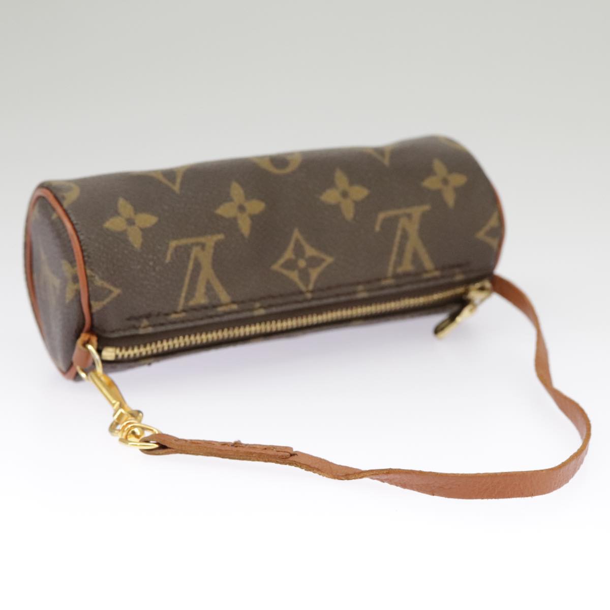 LOUIS VUITTON Monogram Papillon Pouch LV Auth 100596