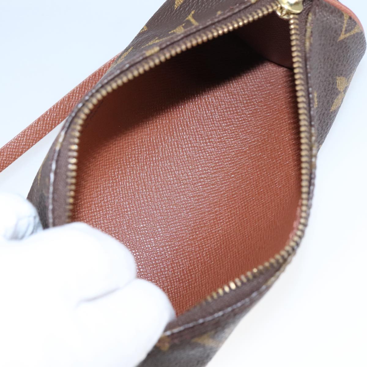 LOUIS VUITTON Monogram Papillon Pouch LV Auth 100598