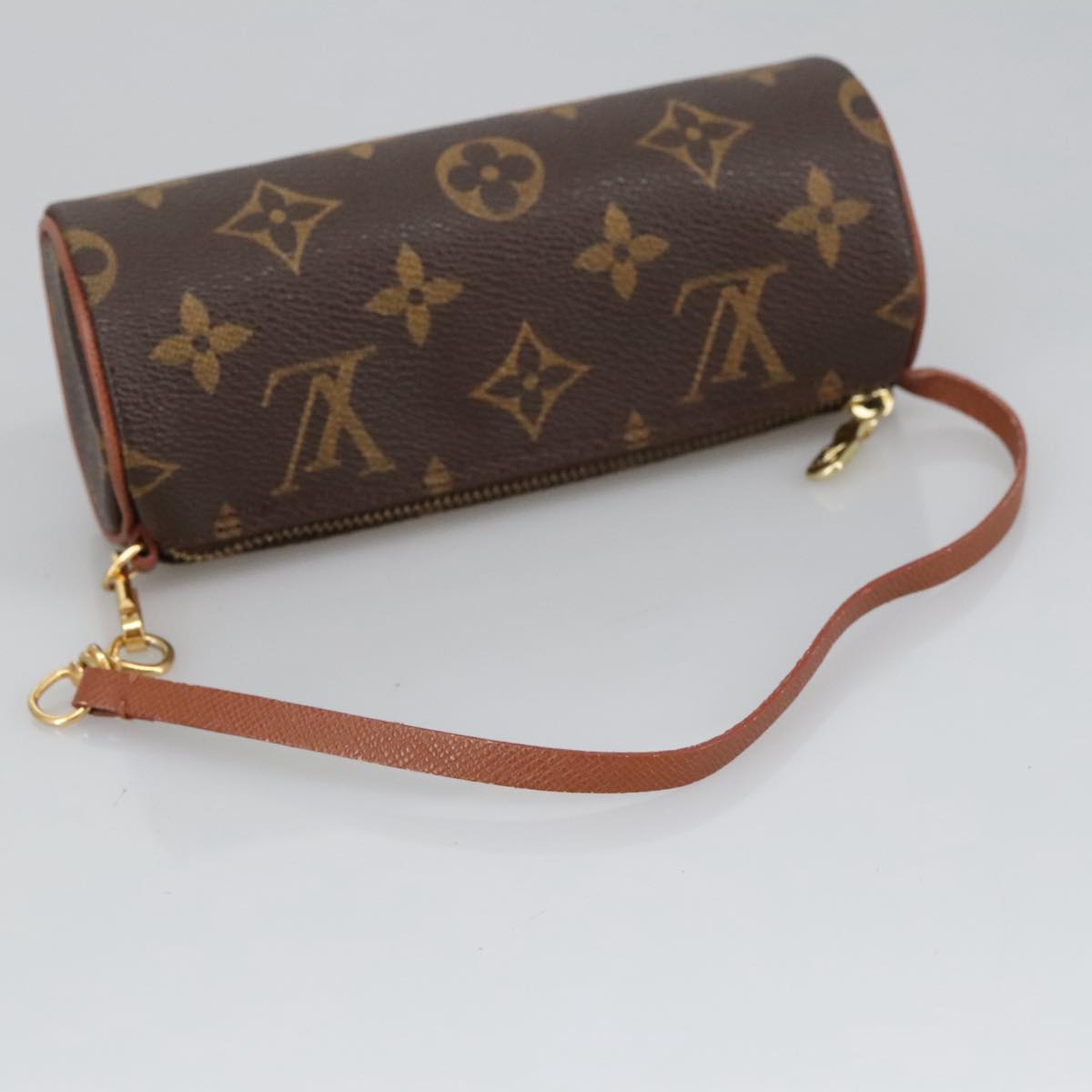 LOUIS VUITTON Monogram Papillon Pouch LV Auth 100598