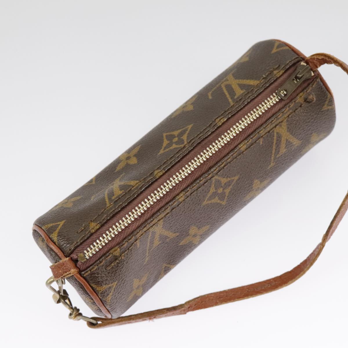 LOUIS VUITTON Monogram Papillon Pouch LV Auth 100599