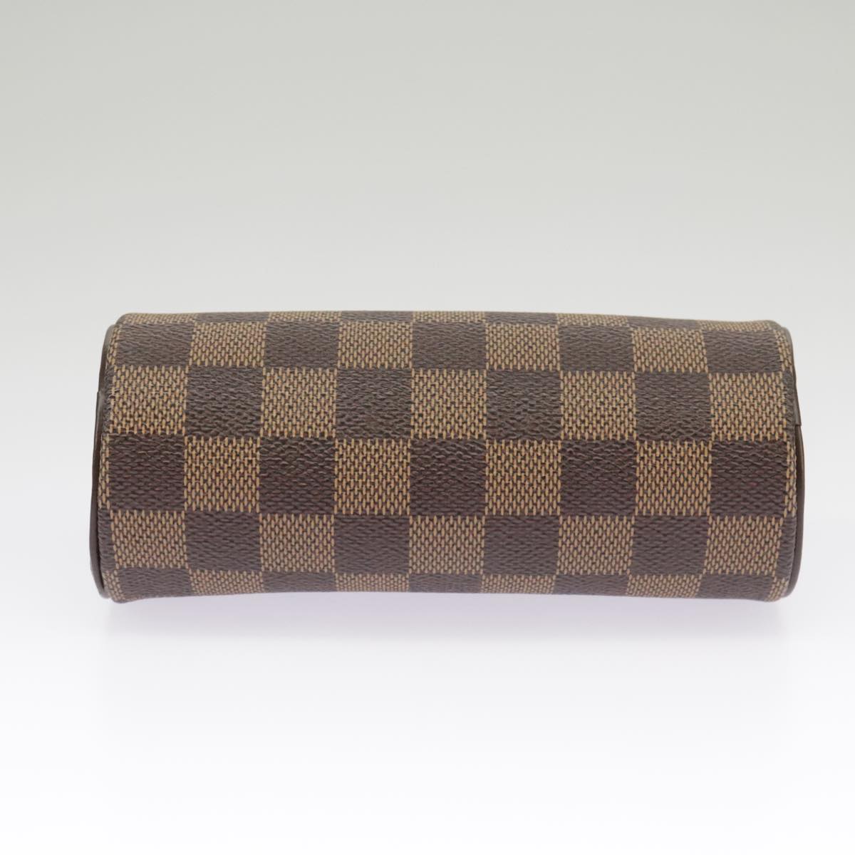 LOUIS VUITTON Damier Ebene Papillon Pouch LV Auth 100600