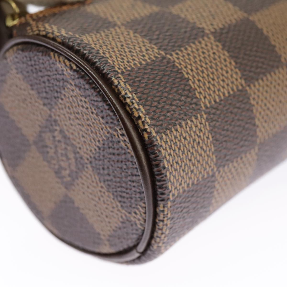 LOUIS VUITTON Damier Ebene Papillon Pouch LV Auth 100600