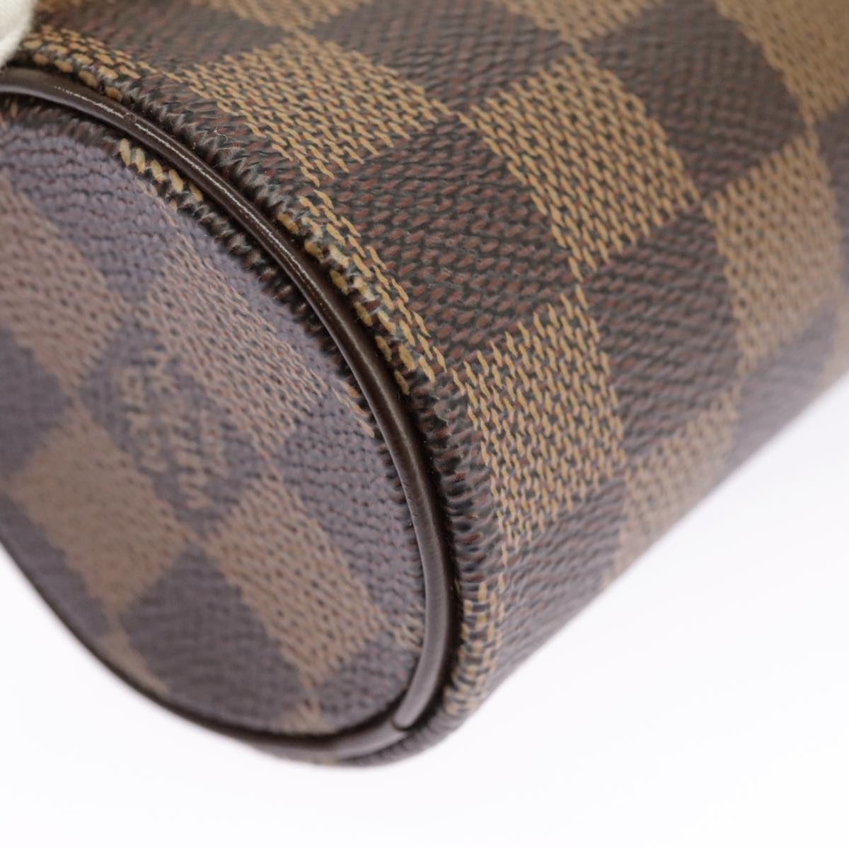 LOUIS VUITTON Damier Ebene Papillon Pouch LV Auth 100600