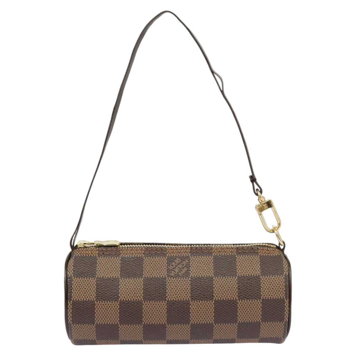 LOUIS VUITTON Damier Ebene Papillon Pouch LV Auth 100600