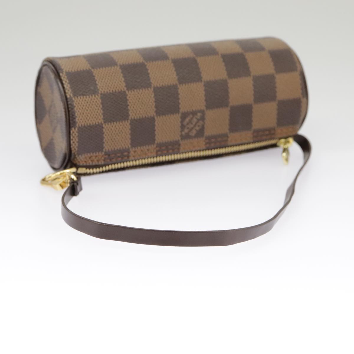 LOUIS VUITTON Damier Ebene Papillon Pouch LV Auth 100600