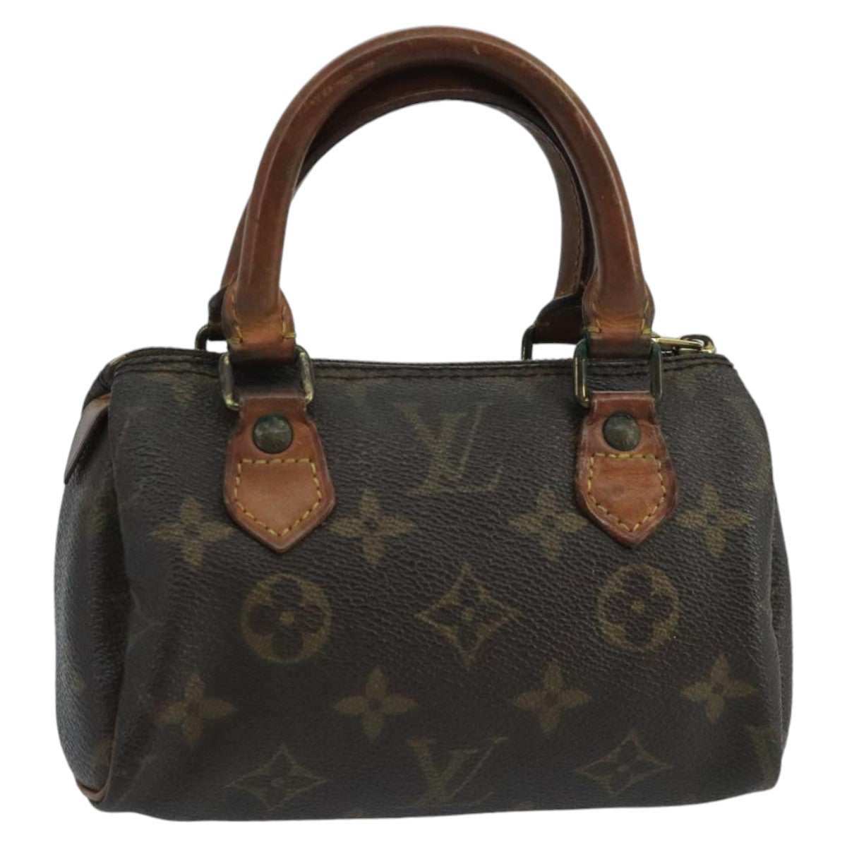 LOUIS VUITTON Monogram Mini Speedy Hand Bag M41534 LV Auth 100604