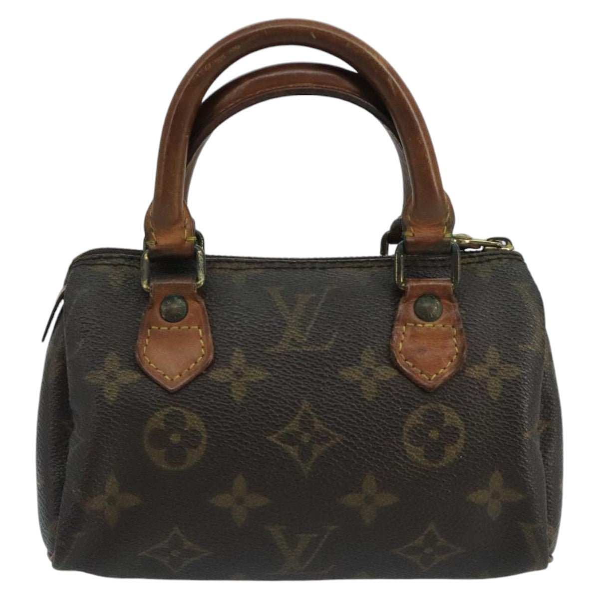 LOUIS VUITTON Monogram Mini Speedy Hand Bag M41534 LV Auth 100604