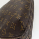 LOUIS VUITTON Monogram Trousse Demi Ronde Cosmetic Pouch M47520 LV Auth 100605-16