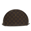 LOUIS VUITTON Monogram Trousse Demi Ronde Cosmetic Pouch M47520 LV Auth 100605-2