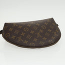 LOUIS VUITTON Monogram Trousse Demi Ronde Cosmetic Pouch M47520 LV Auth 100605-5