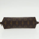 LOUIS VUITTON Monogram Trousse Demi Ronde Cosmetic Pouch M47520 LV Auth 100605-6