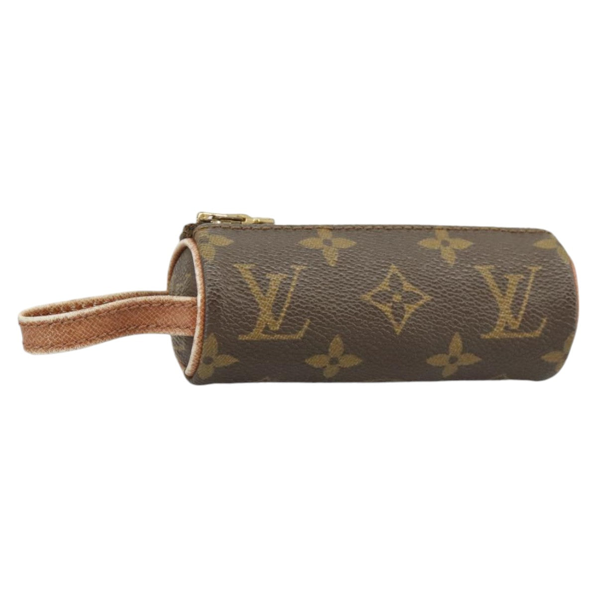 LOUIS VUITTON Monogram Etui 3 Ball de Golf Pouch M58249 LV Auth 100621