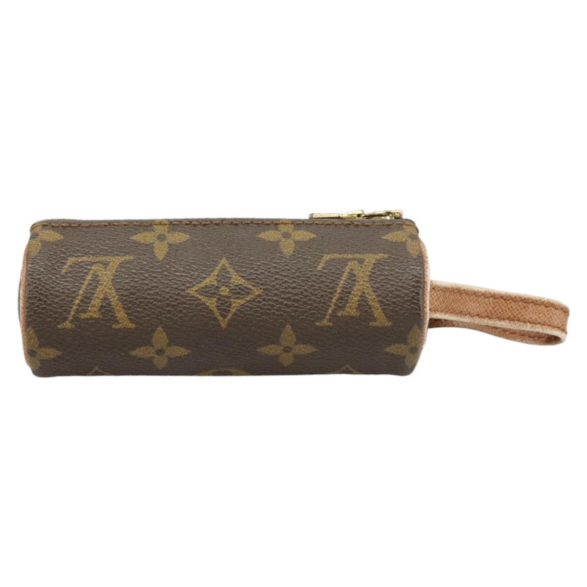 LOUIS VUITTON Monogram Etui 3 Ball de Golf Pouch M58249 LV Auth 100621